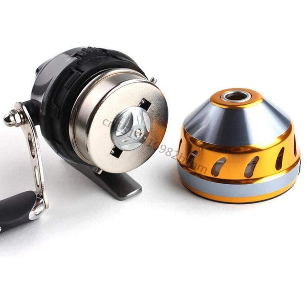 Planet Gates Slingshot fishing Reel Spinning Hand Wheel 2 BBCatapult Outdoor Hunting Closed Reel With Line