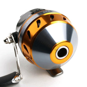 Planet Gates Slingshot fishing Reel Spinning Hand Wheel 2 BBCatapult Outdoor Hunting Closed Reel With Line