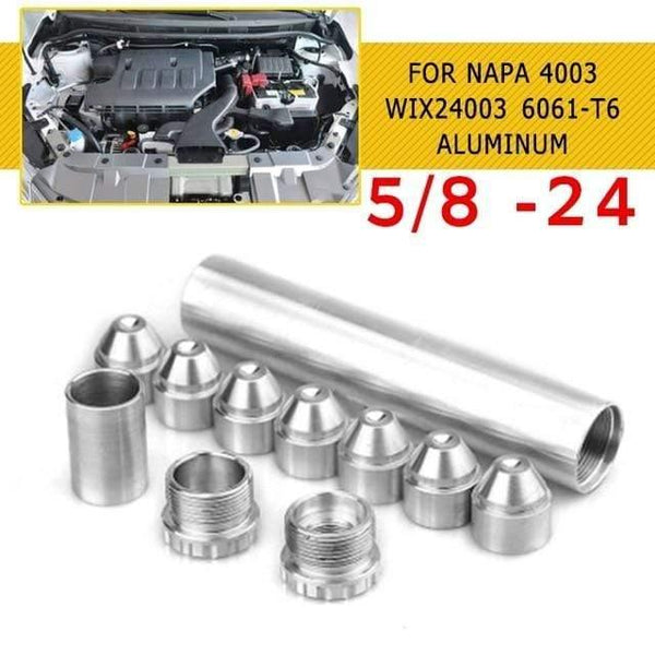 Planet Gates Sliver 1 / United States 1/2-28 Fuel Filters Solvent D Cell Aluminum Storage Cups For NAPA 4003 WIX 24003 Fuel Trap Filter 6061-T6 Part Black