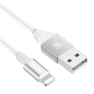 Planet Gates Sliver / 100cm Baseus USB Cable For iPhone XS Max XR X 8 7 6 6s Plus 5 5S SE iPad Air Mini Fast Charging Charger Data Cord Mobile Phone Cables