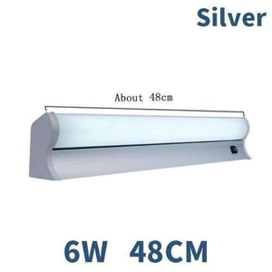 Planet Gates Sliver 6W 48CM / Cold White LED Mirror Light Wall Lamp with Switch Modern Sconce Waterproof 5W 11W Indoor  Decor Lighting Fixture Makeup Bathroom 220V 110V