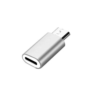 Planet Gates sliver 8Pin USB Cable Adapter For iPhone 8 7 X for Lightning to Micro USB Adapter Android Mobile Phone Cables Connector for Samsung HTC