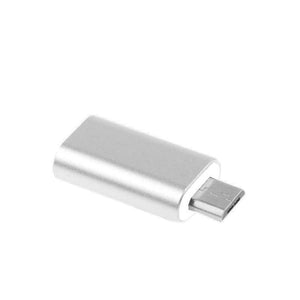 Planet Gates sliver 8Pin USB Cable Adapter For iPhone 8 7 X for Lightning to Micro USB Adapter Android Mobile Phone Cables Connector for Samsung HTC