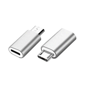 Planet Gates sliver 8Pin USB Cable Adapter For iPhone 8 7 X for Lightning to Micro USB Adapter Android Mobile Phone Cables Connector for Samsung HTC