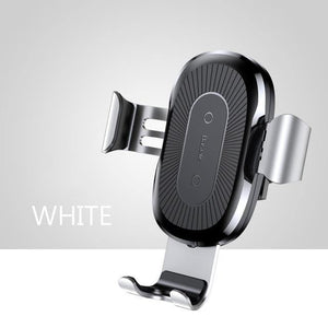 Planet Gates Sliver Baseus Qi Car Wireless Charger For iPhone 8 X XS Max XR Samsung Mobile Phone Charger 10W Fast Wireless Car Charging Mount Holder