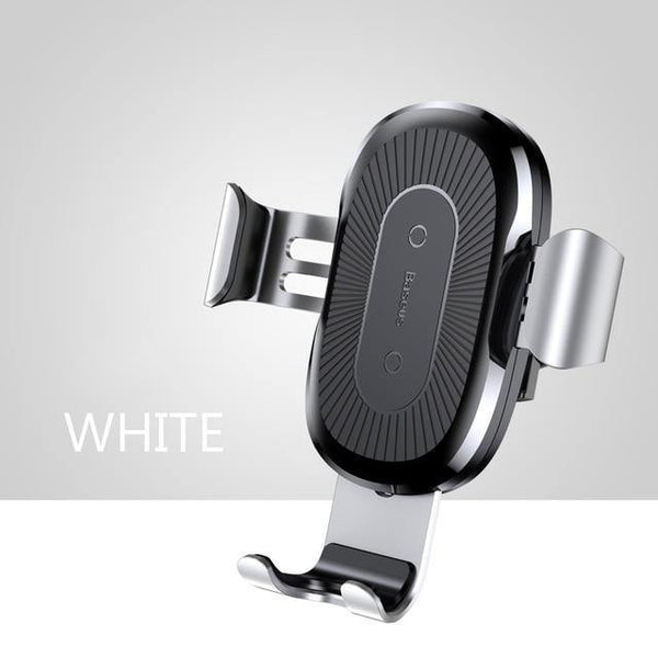 Planet Gates Sliver Baseus Qi Car Wireless Charger For iPhone 8 X XS Max XR Samsung Mobile Phone Charger 10W Fast Wireless Car Charging Mount Holder