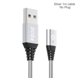 Planet Gates Sliver Cable / 1m PZOZ Micro USB Magnetic Cable Fast Charging Adapter Mobile Phone Cables Microusb Android Data Charger For Samsung Xiaomi Tablet