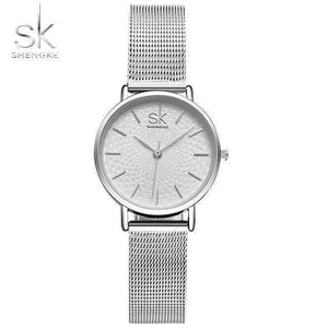 Planet Gates sliver / China Stainless Steel Watches Women Top Brand Luxury Casual Clock Ladies Wrist Watch Lady Relogio Feminino