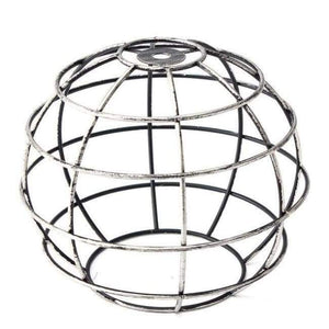 Planet Gates Sliver Grey E Smuxi Retro Vintage Industrial Lamp Covers Pendant Trouble Light Bulb Guard Wire Cage Ceiling Hanging Bars Cafe Lamp Shade