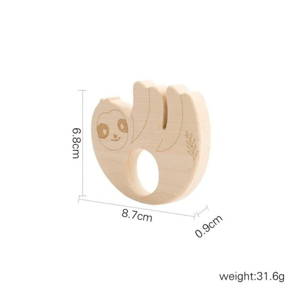 Planet Gates Sloth 2 Nordic Style Wooden Blocks Baby Montessori Educational Toys for Children Creative Animal Jigsaw Stacking Toys Constructor Blocks