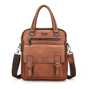 Planet Gates smal khaki New Men Split Leather Handbag Zipper Men Business Polyester Two Silt Pocket Soft Handle 14 Inches Briefcases Bags
