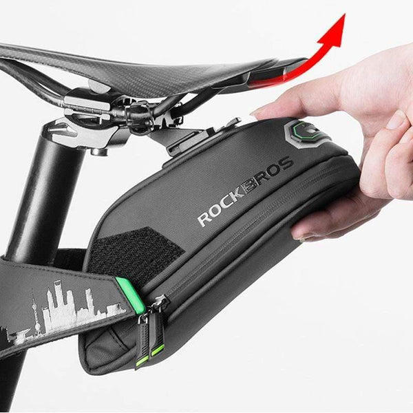 Planet Gates Small Black Bike Bag Bicycle Bag Shockproof Bike Saddle Bag For Bicycle Black Cycling Rear Seatpost Panniers MTB Bike Accessories
