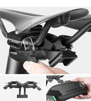 Planet Gates Small Black Bike Bag Bicycle Bag Shockproof Bike Saddle Bag For Bicycle Black Cycling Rear Seatpost Panniers MTB Bike Accessories