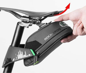 Planet Gates Small Black Bike Bag Bicycle Bag Shockproof Bike Saddle Bag For Bicycle Black Cycling Rear Seatpost Panniers MTB Bike Accessories