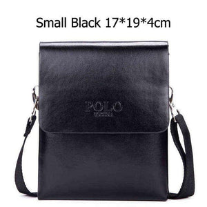 Planet Gates Small Black / China Double Pocket Soft Leather Men Messenger Bag Small 2 Layer Mens Travel Bag Mens Bag For Phone