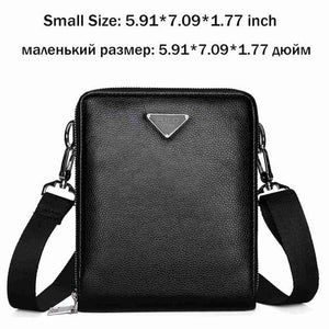Planet Gates small black / China Luxury Brand Bags Leather Men's Single Shoulder Bag Double Pocket Men Bags Men Casual Crossbody Bag Handbag For Male