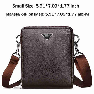 Planet Gates small borwn / China Luxury Brand Bags Leather Men's Single Shoulder Bag Double Pocket Men Bags Men Casual Crossbody Bag Handbag For Male