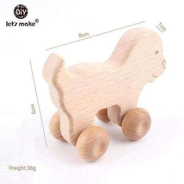 Planet Gates small dog car Puzzle Toys intellectual of children Montessori Toys set Nursing Wooden Wooden Rattles Baby fun and interesting toys