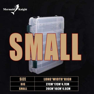 Planet Gates SMALL Fishing Lure Box Double Sided Spinner Bait Minnow Popper 14 Compartments Fishing Tackle Box