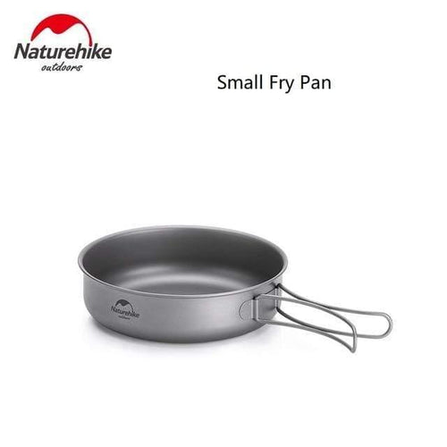 Planet Gates small Frying pan Outdoor Hiking Camping Picnic Tableware Titanium Pot Frying Pan Lightweight Camping Equipment 800ml 1250ml