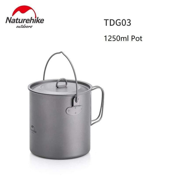 Planet Gates small Frying pan Outdoor Hiking Camping Picnic Tableware Titanium Pot Frying Pan Lightweight Camping Equipment 800ml 1250ml