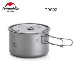 Planet Gates small Frying pan Outdoor Hiking Camping Picnic Tableware Titanium Pot Frying Pan Lightweight Camping Equipment 800ml 1250ml