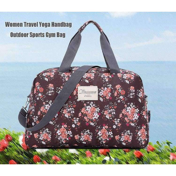 Planet Gates Small Gray Women Lady Large Capacity Floral Duffel Totes  Sport Bag Multifunction Portable Sports Travel  Luggage Gym Fitness Bag