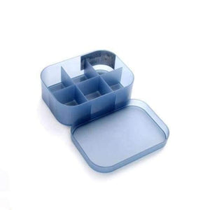 Planet Gates Small have grid 2 Transparent Plastic Storage Box for Cosmetics Jewelry Collection Cassette Cover jewelry Storage Case Home Storage Organization