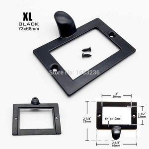 Small Large Heavy Duty Antique Brass Black Metal Furniture Cabinet Drawer Box Case Label Pull Handle File Name Card Frame Holder