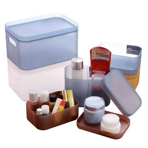 Planet Gates Small no grid Transparent Plastic Storage Box for Cosmetics Jewelry Collection Cassette Cover jewelry Storage Case Home Storage Organization