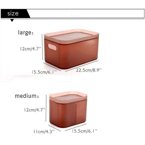 Planet Gates Small no grid Transparent Plastic Storage Box for Cosmetics Jewelry Collection Cassette Cover jewelry Storage Case Home Storage Organization