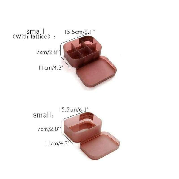 Planet Gates Small no grid Transparent Plastic Storage Box for Cosmetics Jewelry Collection Cassette Cover jewelry Storage Case Home Storage Organization