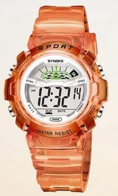 Planet Gates Small orange Digital Children Watch Kids Watches Girls Boys Clock Child Sport Wrist Watch Digital-watch for Girl Boy Surprise Gift