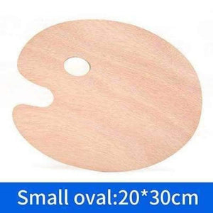 Planet Gates small oval 1 Piece Wood Oval Square Oil Painting Palette Professional Oil Paint Ellipse Drawing Palette Paleta School Art Supplies