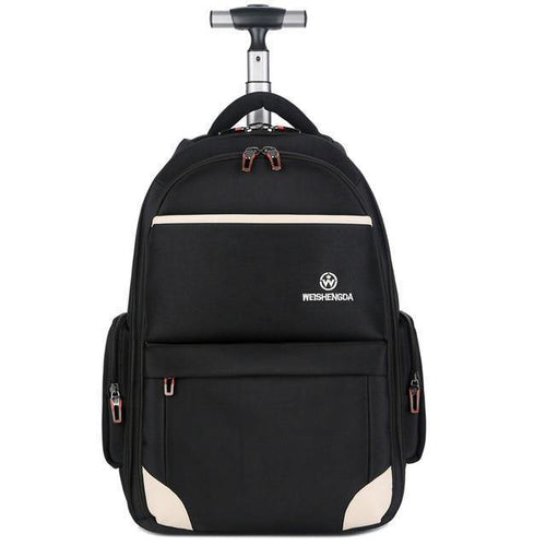 Planet Gates small Oxford Trolley Travel Backpack Hand Luggage Suitcase Bags on Wheels Unisex Rolling Duffle Bag WSD-12911