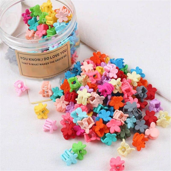 Small Plum Blossom Girl Cute Star Little Plum Hair Claw Lovely Hair Clips Child Cute Hairpin Woman Child Hair Accessories