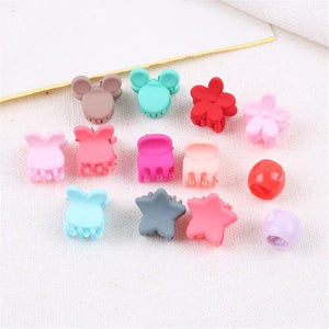 Small Plum Blossom Girl Cute Star Little Plum Hair Claw Lovely Hair Clips Child Cute Hairpin Woman Child Hair Accessories