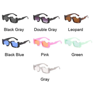 Planet Gates Small Rectangle Sunglasses Men Women Vintage Square Black Gradient Sun Glasses Fashoin Personality Retro Brand Eyeglasses