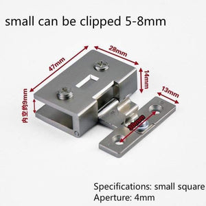 1 Pcs High Quality Free Opening Wine Cabinet Cabinet Glass Hinge Furniture Hardware Accessories Cake Cabinet Glass Hinge