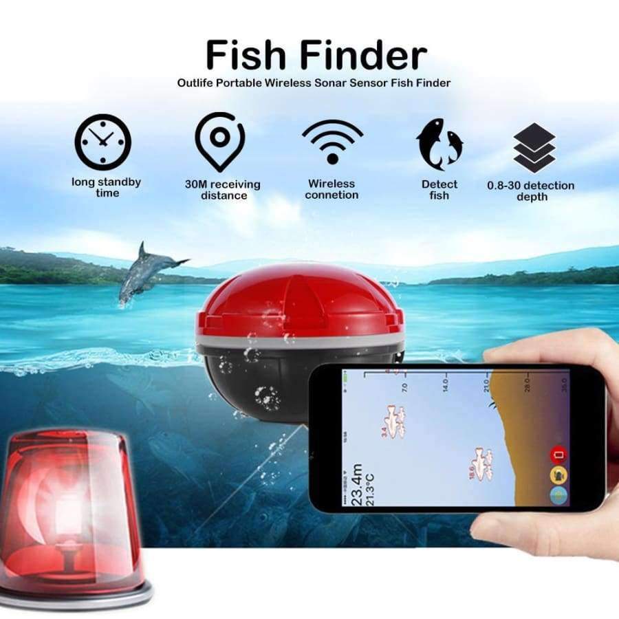 Planet Gates Smart Fish Finder Sonar Echo Sounder Sea Lake Fishing Detect iOS Android App Fishfinder Wireless Sonar Fish Finder