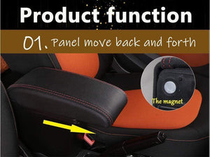 Planet Gates Smart for two armrest box universal car center console smart forfour caja  modification double raised with USB No assembly