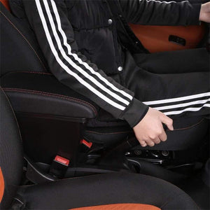 Planet Gates Smart for two armrest box universal car center console smart forfour caja  modification double raised with USB No assembly