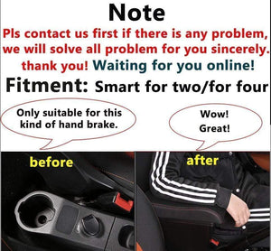 Planet Gates Smart for two armrest box universal car center console smart forfour caja  modification double raised with USB No assembly