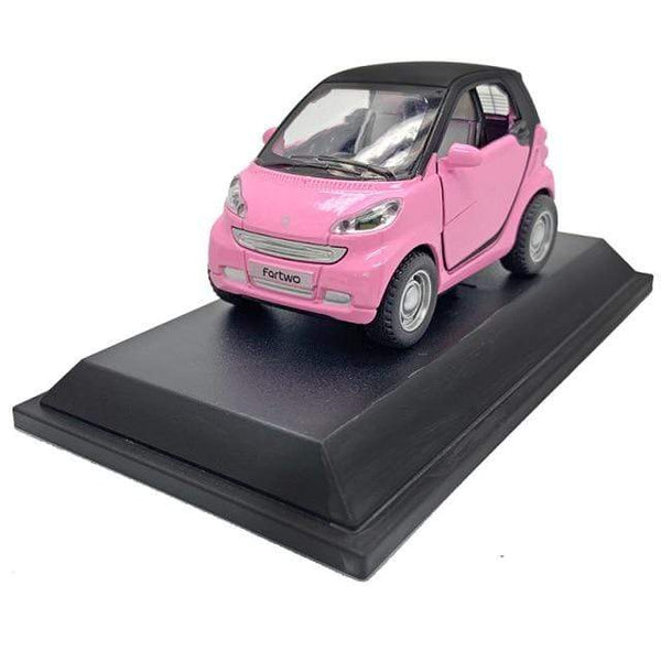 Planet Gates Smart I Pink Smart Fortwo Toy Vehicles Diecast Model Cars-Toy For Children Metal Cars For Birthday Decoration