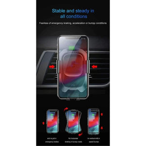 Planet Gates Smart Infrared Sensing Wireless Car Charger Holder For iPhone Xs Max XR Samsung Note9 Wireless Charging Car Phone Holder