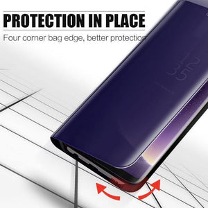 Planet Gates Smart Mirror Flip Phone Case For Samsung Galaxy S9 S8 S7 S6 Edge Plus View Cover For Note 9 8 J5 J7 A5 A6 A7 A8 2017 2018 Case