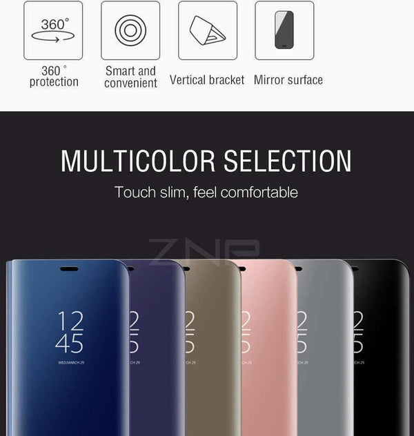 Planet Gates Smart Mirror Flip Phone Case For Samsung Galaxy S9 S8 S7 S6 Edge Plus View Cover For Note 9 8 J5 J7 A5 A6 A7 A8 2017 2018 Case