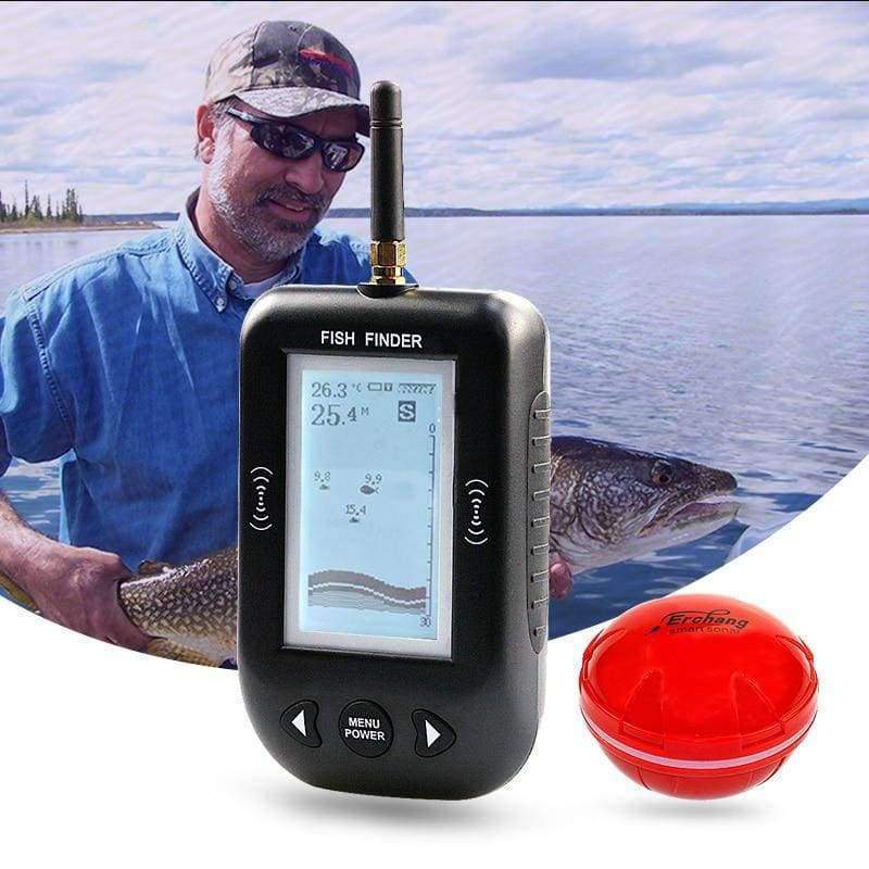 Smart Portable Depth Fish Finder with 80 M Wireless Sonar Sensor Echo ...