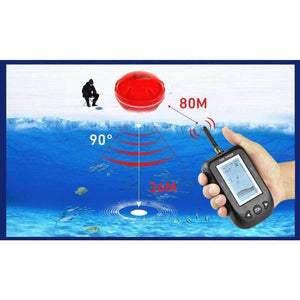 Planet Gates Smart Portable Depth Fish Finder with 80 M Wireless Sonar Sensor Echo Sounder Fishfinder For Lake Sea Fishing