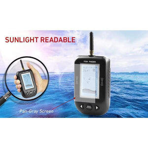 Planet Gates Smart Portable Depth Fish Finder with 80 M Wireless Sonar Sensor Echo Sounder Fishfinder For Lake Sea Fishing